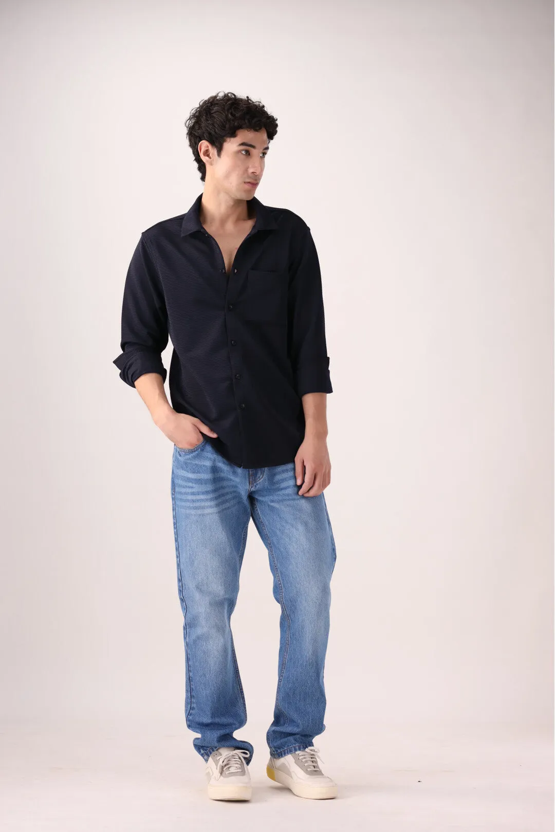 Navy Casual Shirt