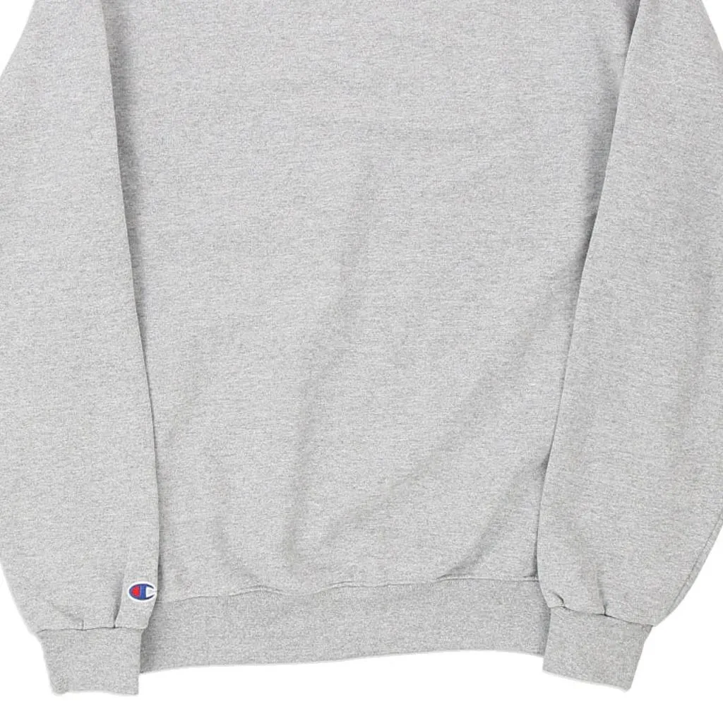 New York University Champion College Sweatshirt - Medium Grey Cotton Blend