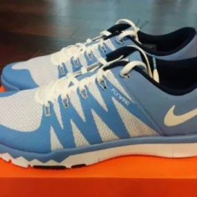 Nike free 5.0 v6 north carolina blue tarheels unc train football rare 7.5 8.5 13