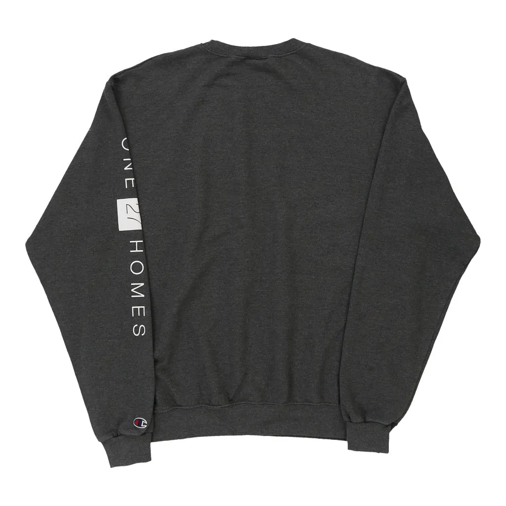 One 27 Homes Champion Sweatshirt - Large Grey Cotton Blend