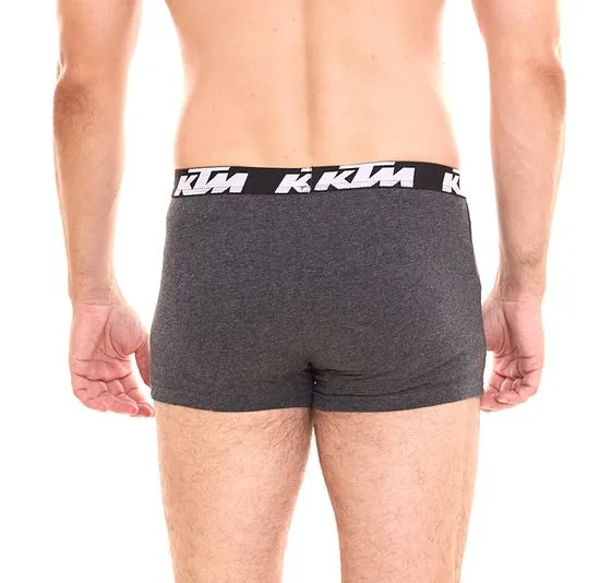 Pack of 10 KTM men's boxer shorts, comfortable cotton underwear with logo print KTM1BCX2ASS1 Black or Black/Grey