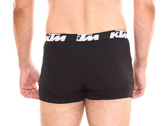 Pack of 10 KTM men's boxer shorts, comfortable cotton underwear with logo print KTM1BCX2ASS1 Black or Black/Grey