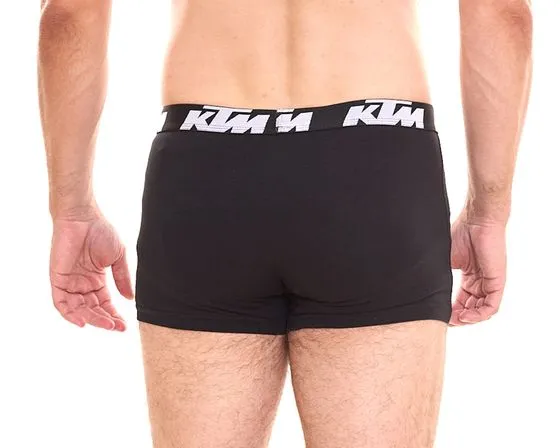 Pack of 10 KTM men's boxer shorts, comfortable cotton underwear with logo print KTM1BCX2ASS1 Black or Black/Grey