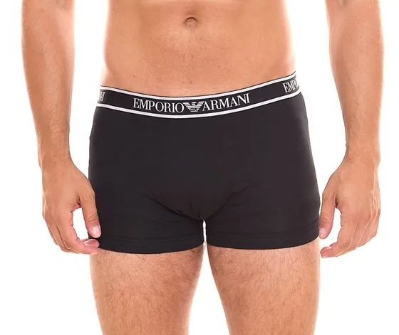 Pack of 6 EMPORIO ARMANI men's boxer shorts, economy pack, cotton underwear 111357 4R717 21320 black