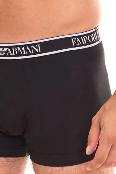 Pack of 6 EMPORIO ARMANI men's boxer shorts, economy pack, cotton underwear 111357 4R717 21320 black