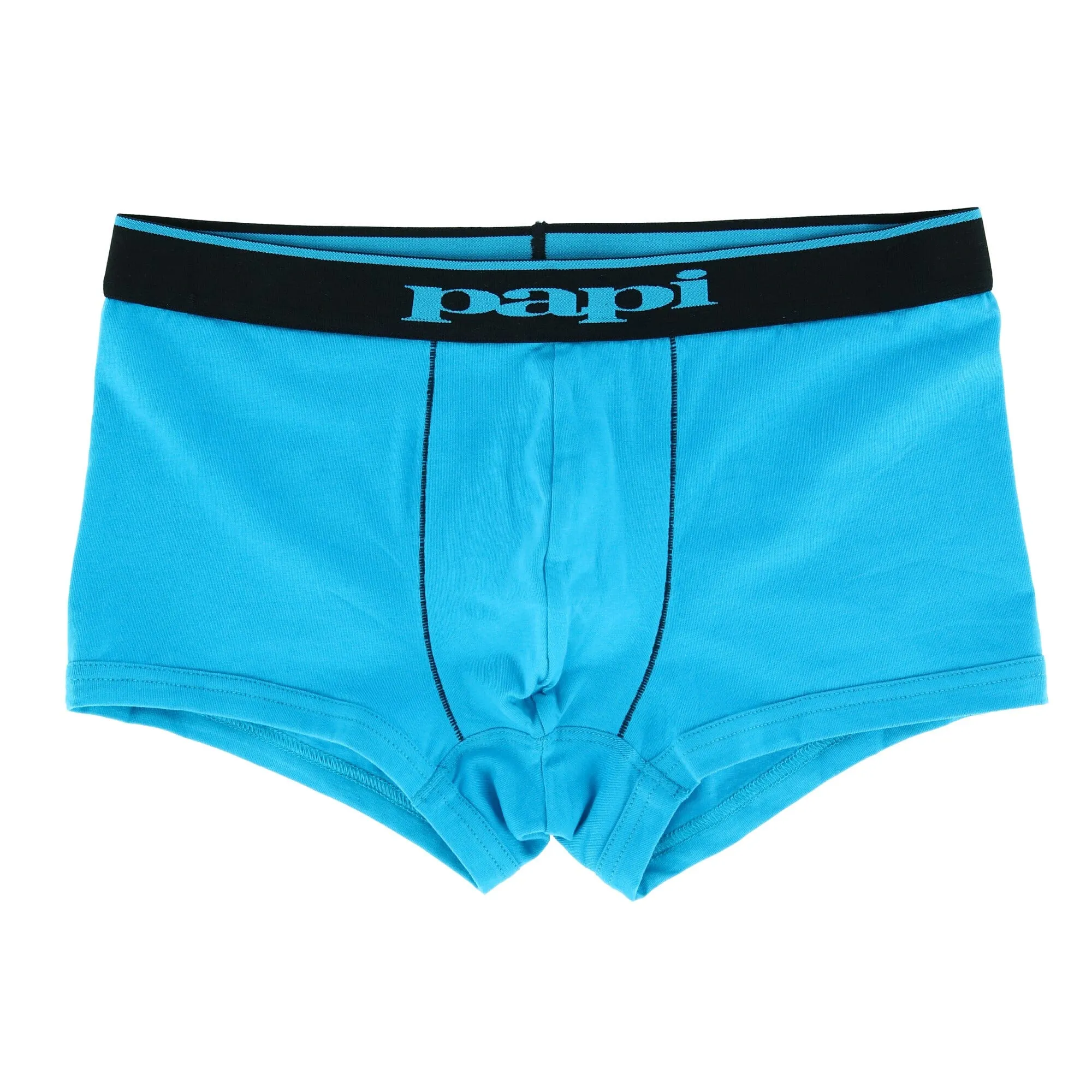 Papi Men's Brazilian Cut Stripe and Solid Underwear Trunks (3 Pack)