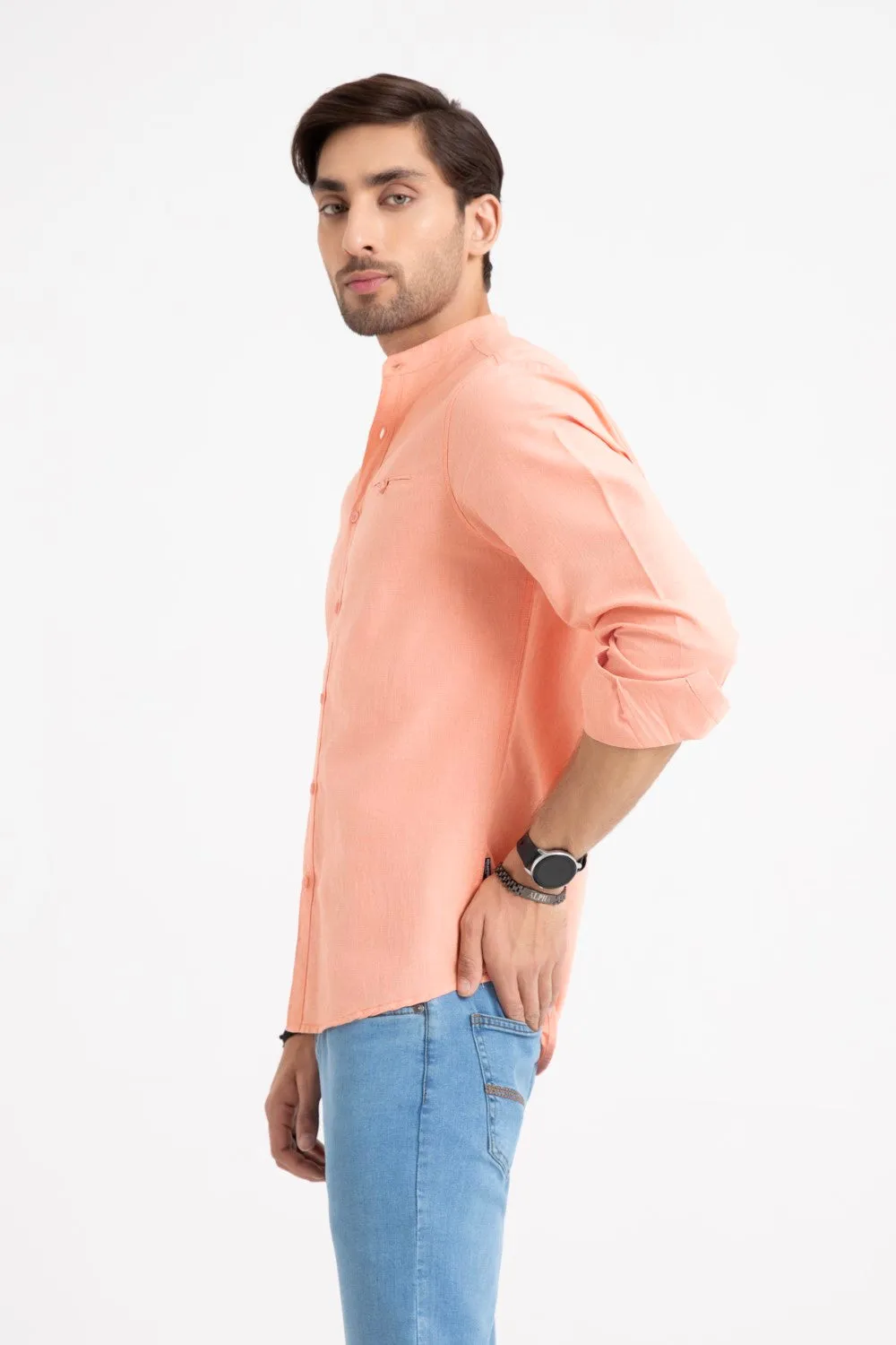 Peach Casual Shirt