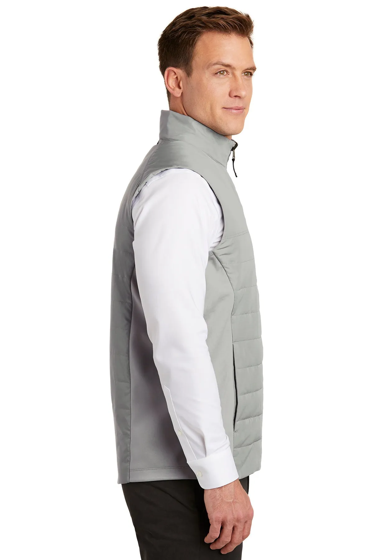 Port Authority Collective Insulated Branded Vests, Gusty Grey