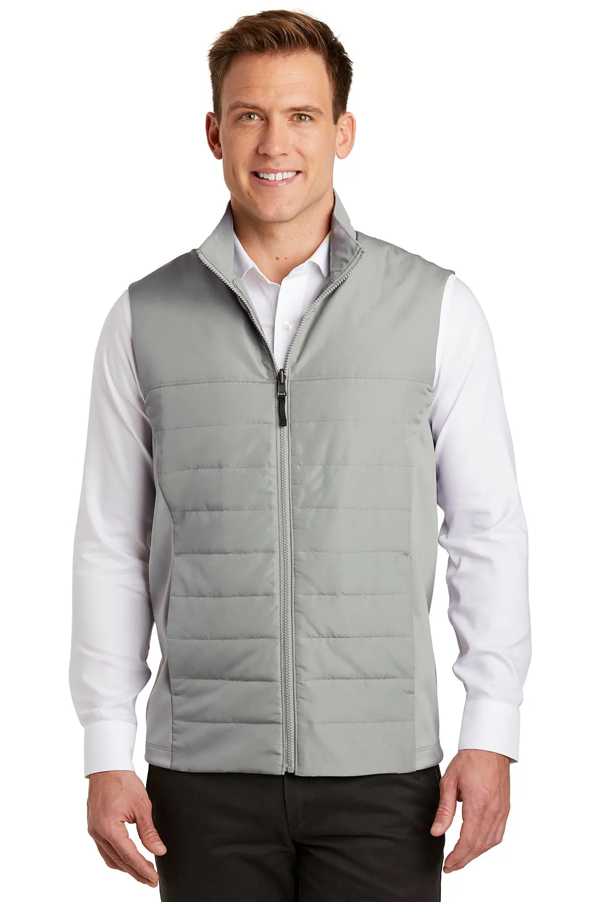 Port Authority Collective Insulated Branded Vests, Gusty Grey