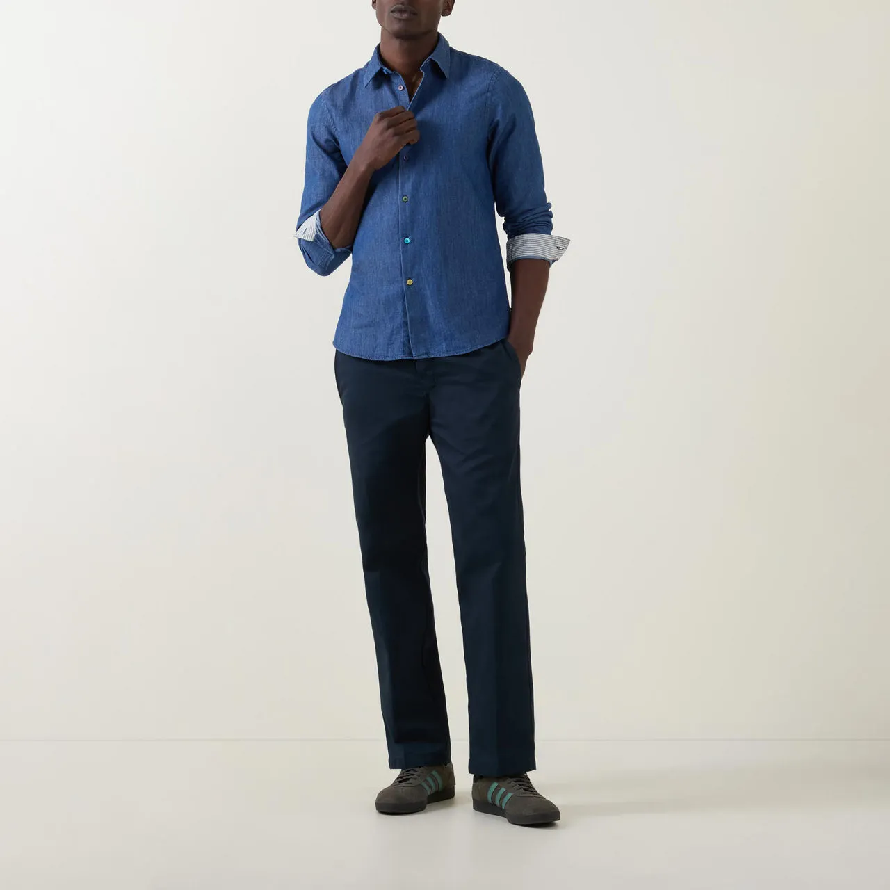 PS PAUL SMITH Tailored Casual Shirt - Mid Blue