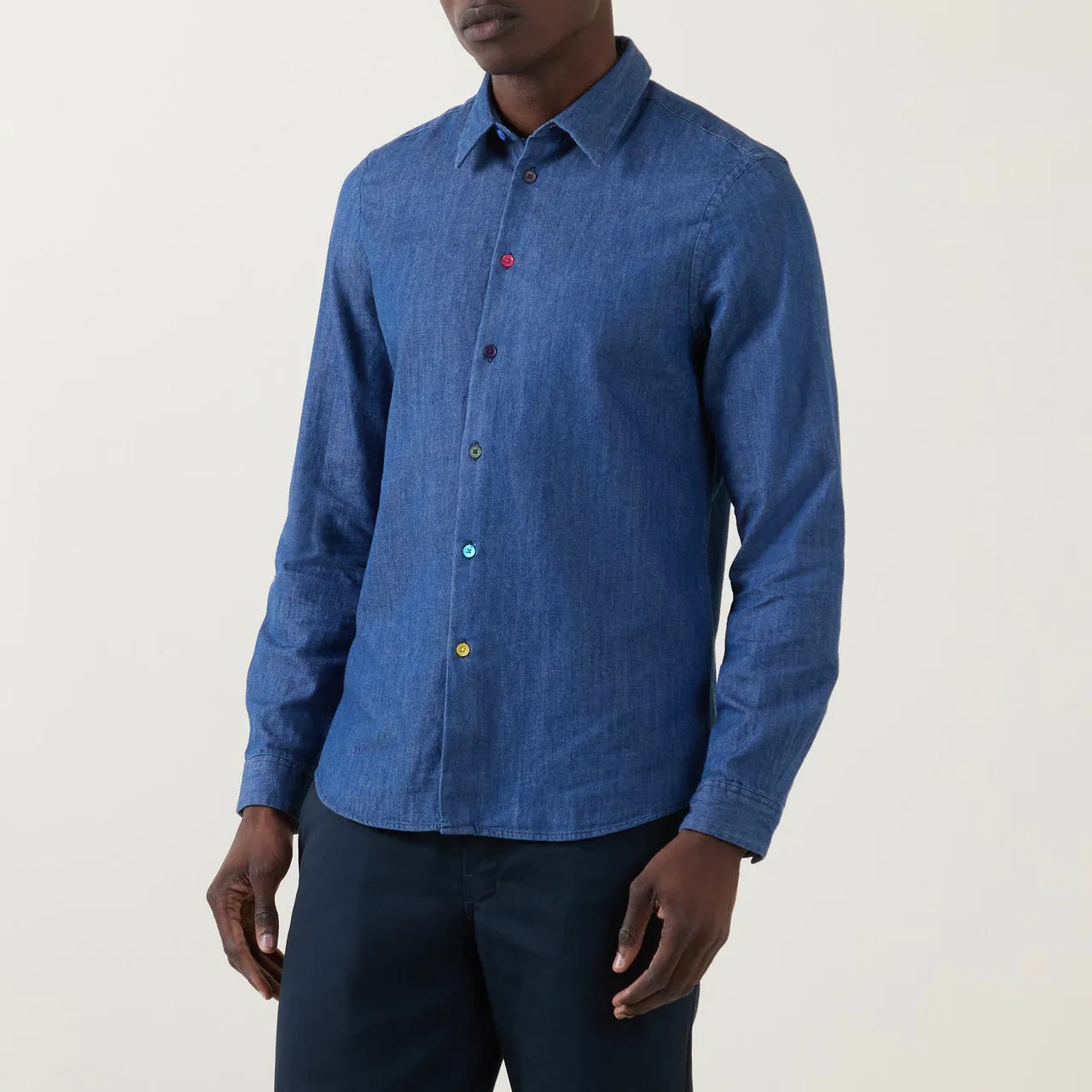 PS PAUL SMITH Tailored Casual Shirt - Mid Blue