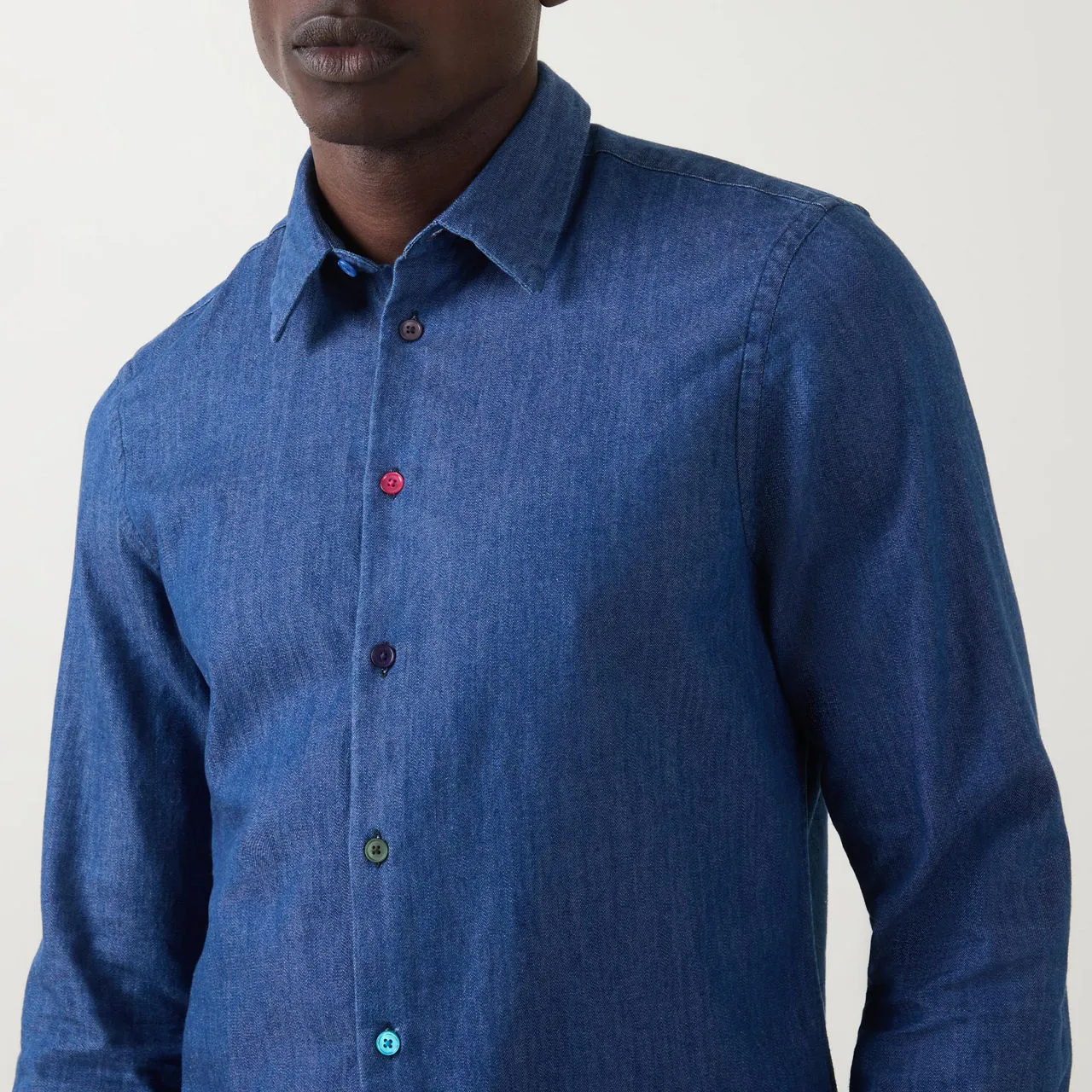 PS PAUL SMITH Tailored Casual Shirt - Mid Blue