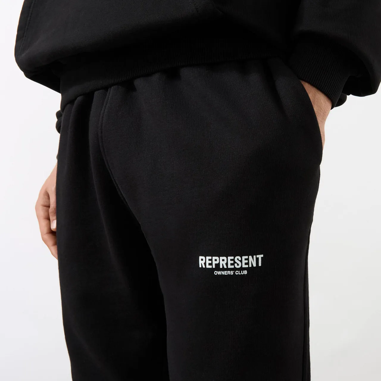 REPRESENT Owners Club Print Sweatpants - Black