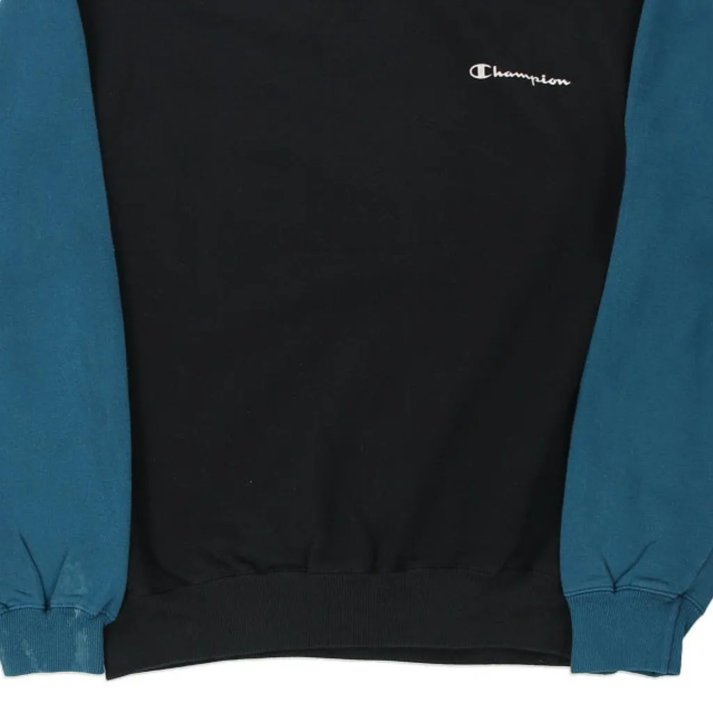 Reverse Weave Champion Sweatshirt - Medium Block Colour Cotton Blend