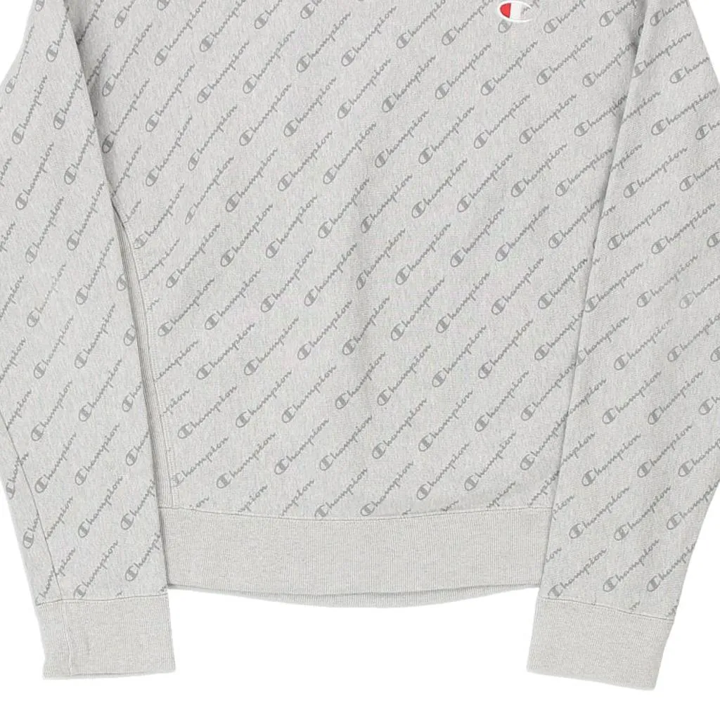 Reverse Weave Champion Sweatshirt - Medium Grey Cotton Blend