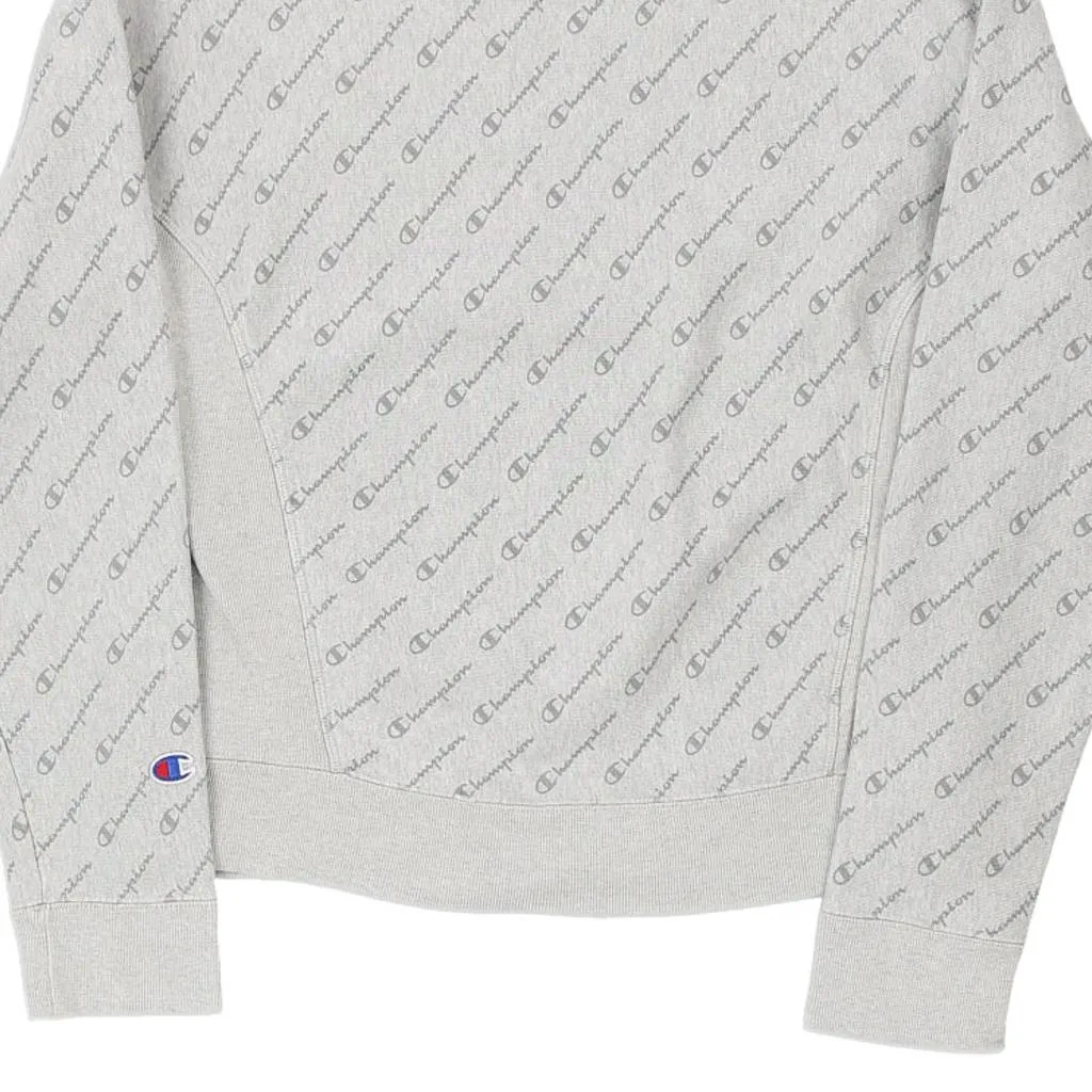 Reverse Weave Champion Sweatshirt - Medium Grey Cotton Blend