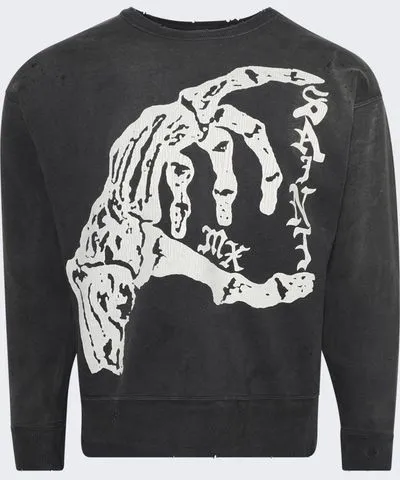 Saint Michael Bone Saint Sweatshirt Black