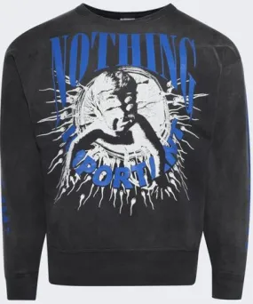 Saint Michael Nothing Important Sweatshirt Black