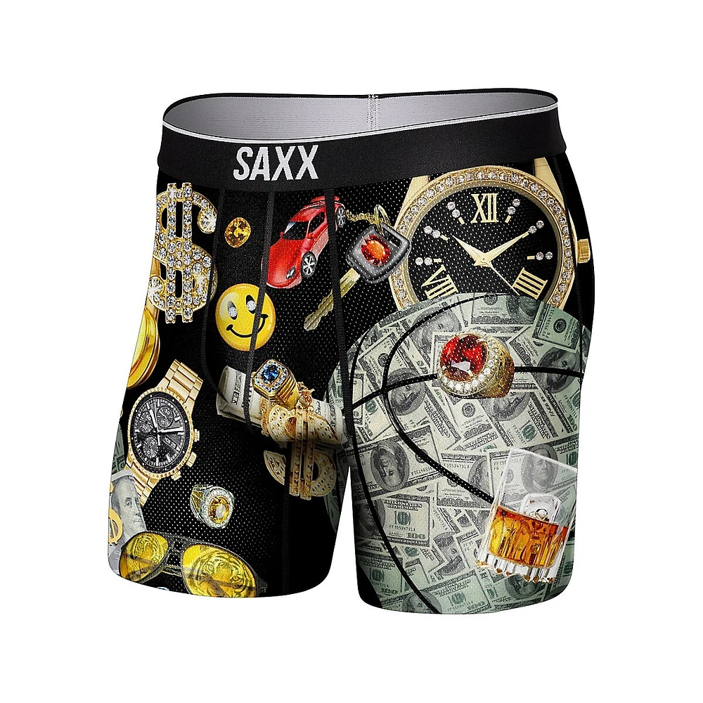 SAXX Underwear Volt Breathable Mesh Money Ball Slim-Fit Boxer Briefs