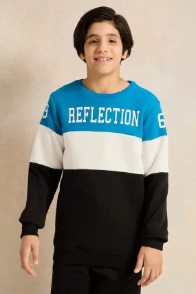 Senior Boys Multicolour Printed Sweatshirt