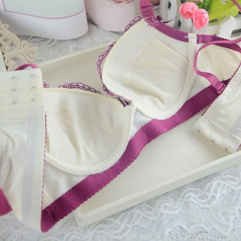 Sexy Women Floral Embroidery Push Up Padded Underwear Bra  Pant Set Brassieres Y46 P18 SM6