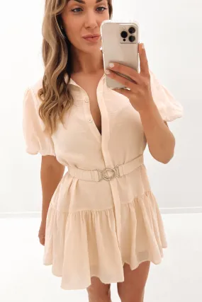 Sonja Mini Dress Nude