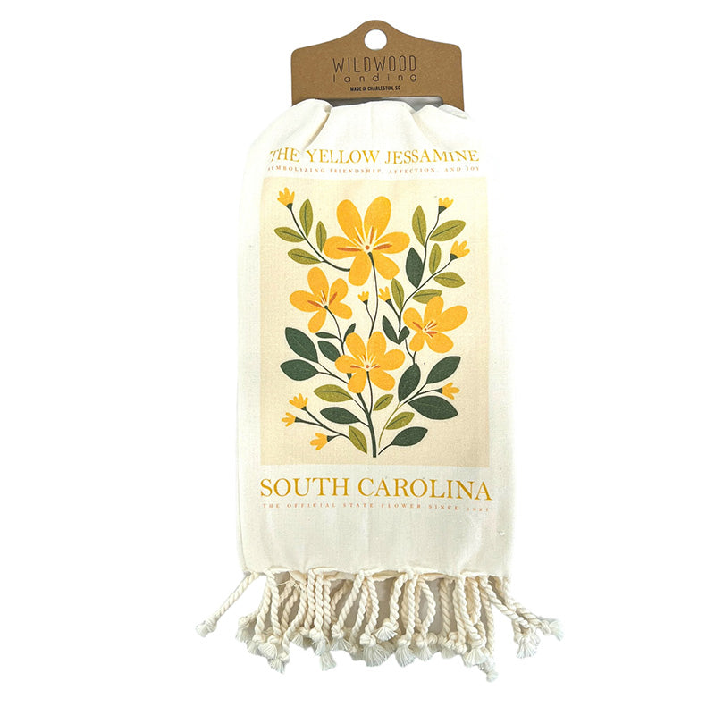 South Carolina Floral Dish Towel