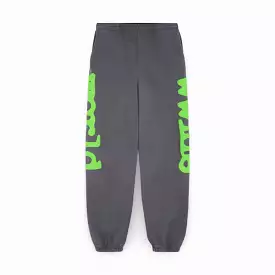 Sp5der 'Beluga' Sweatpants Slate Grey / Green SS24