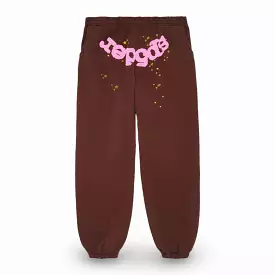 Sp5der 'OG Web' Sweatpants Brown / Pink FW22