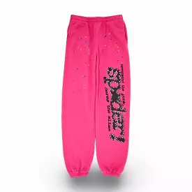 Sp5der 'P*NK V2' Sweatpants Pink FW23