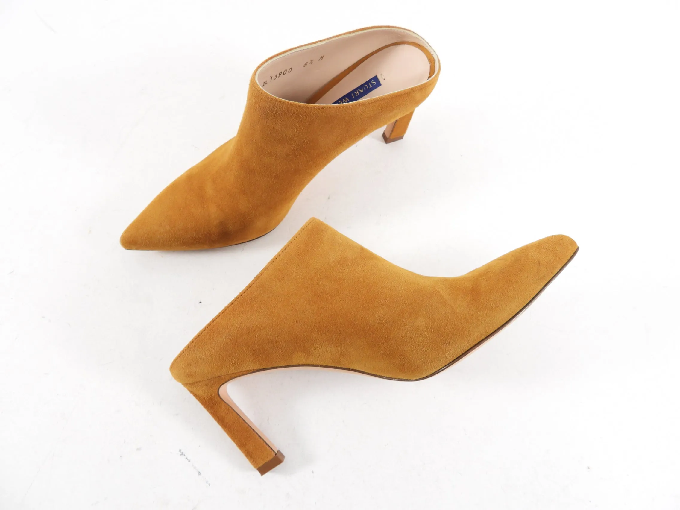 Stuart Weitzman Tan Suede Mule - 36.5