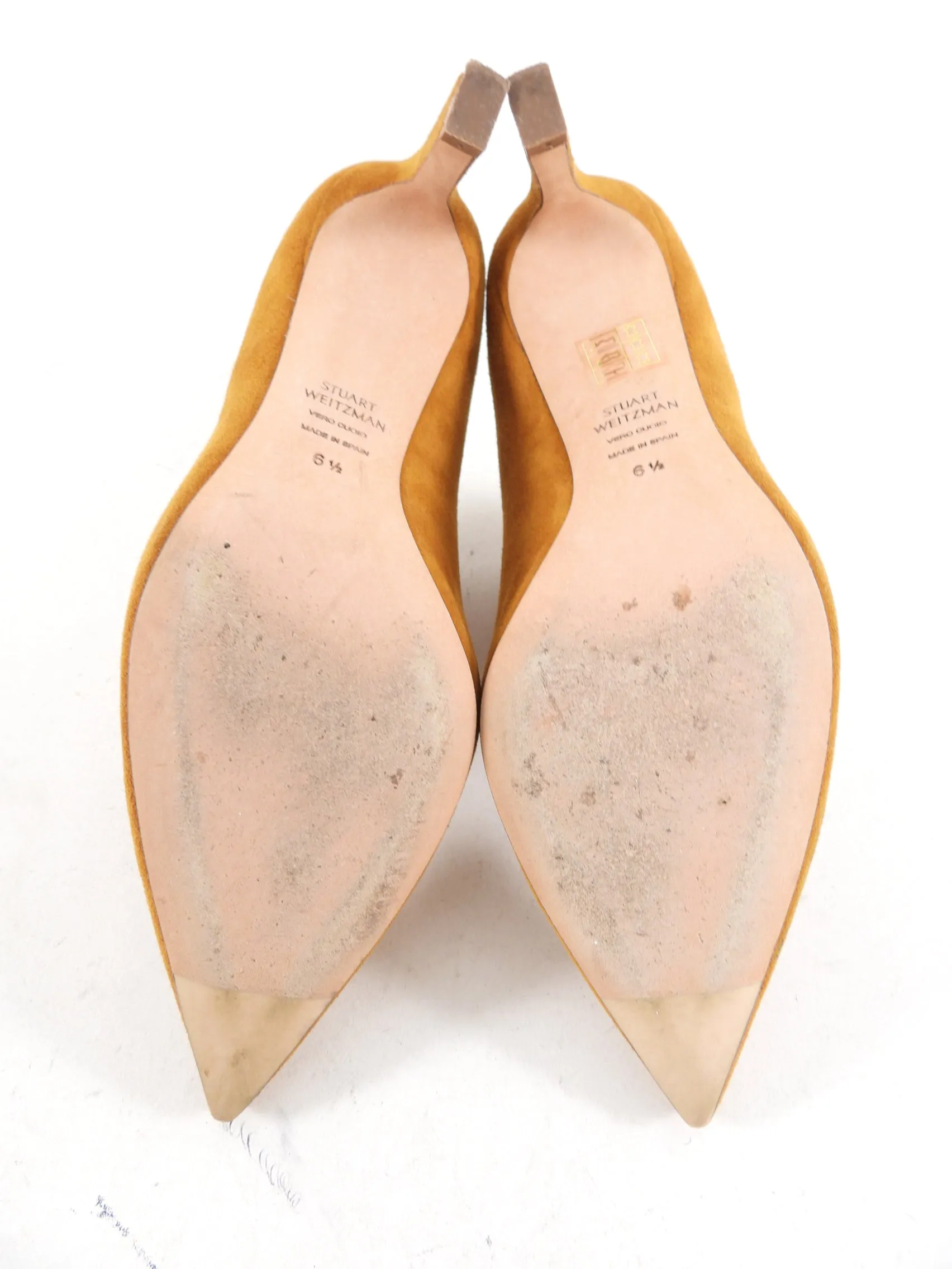 Stuart Weitzman Tan Suede Mule - 36.5