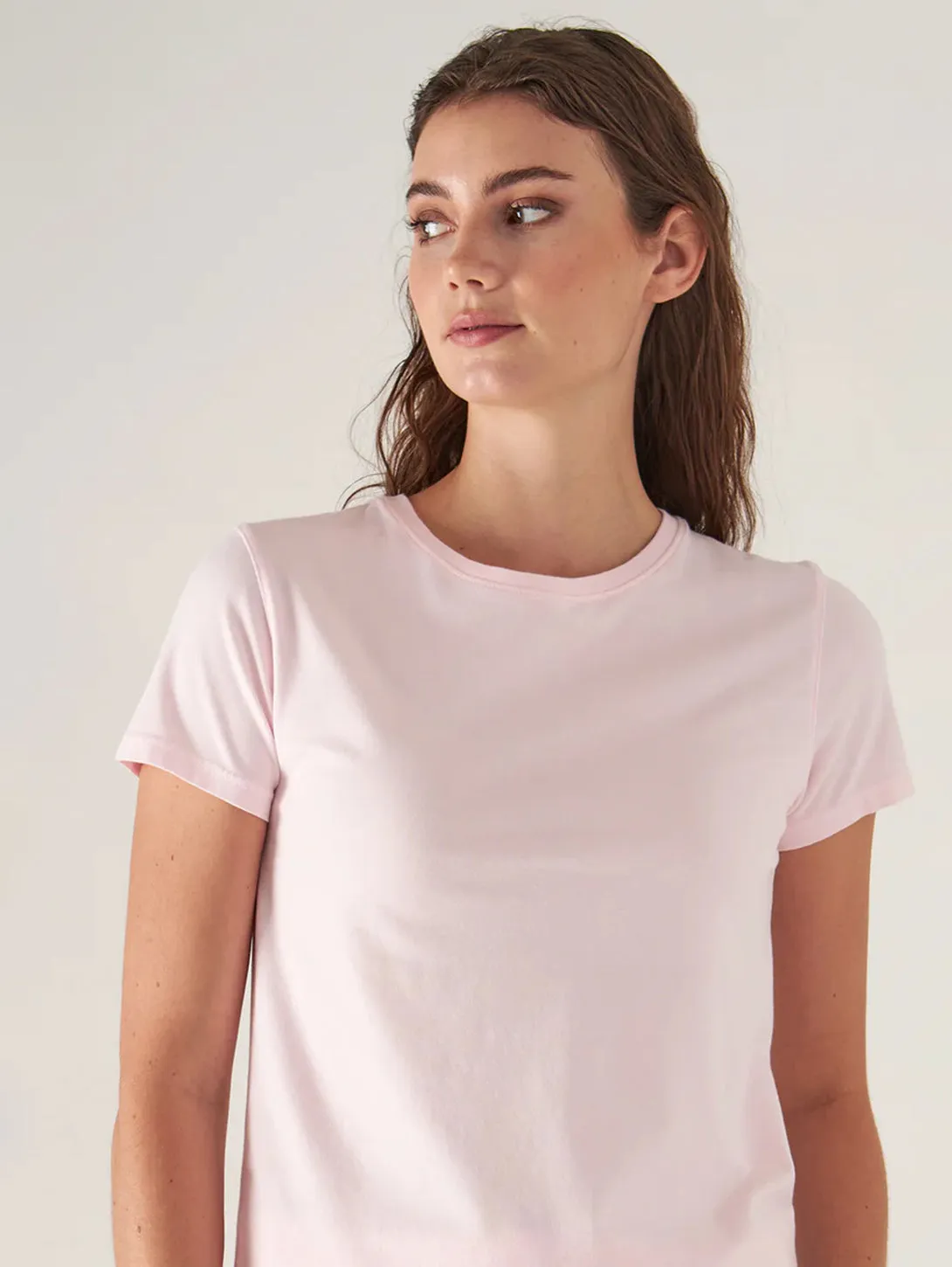 Sublime Reactive Slim Crew Tee - Ballet Pink