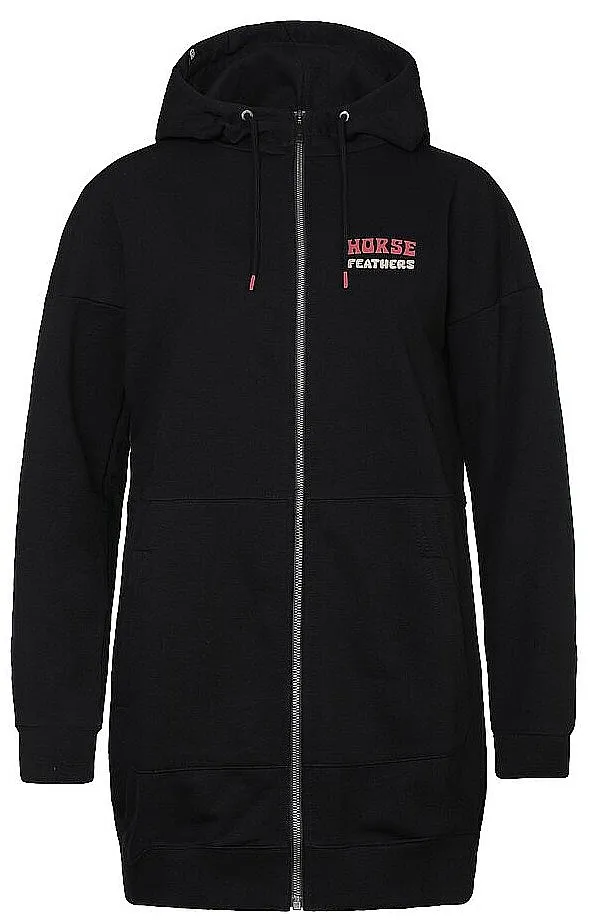 sweatshirt Horsefeathers Naava Zip - Black - women´s