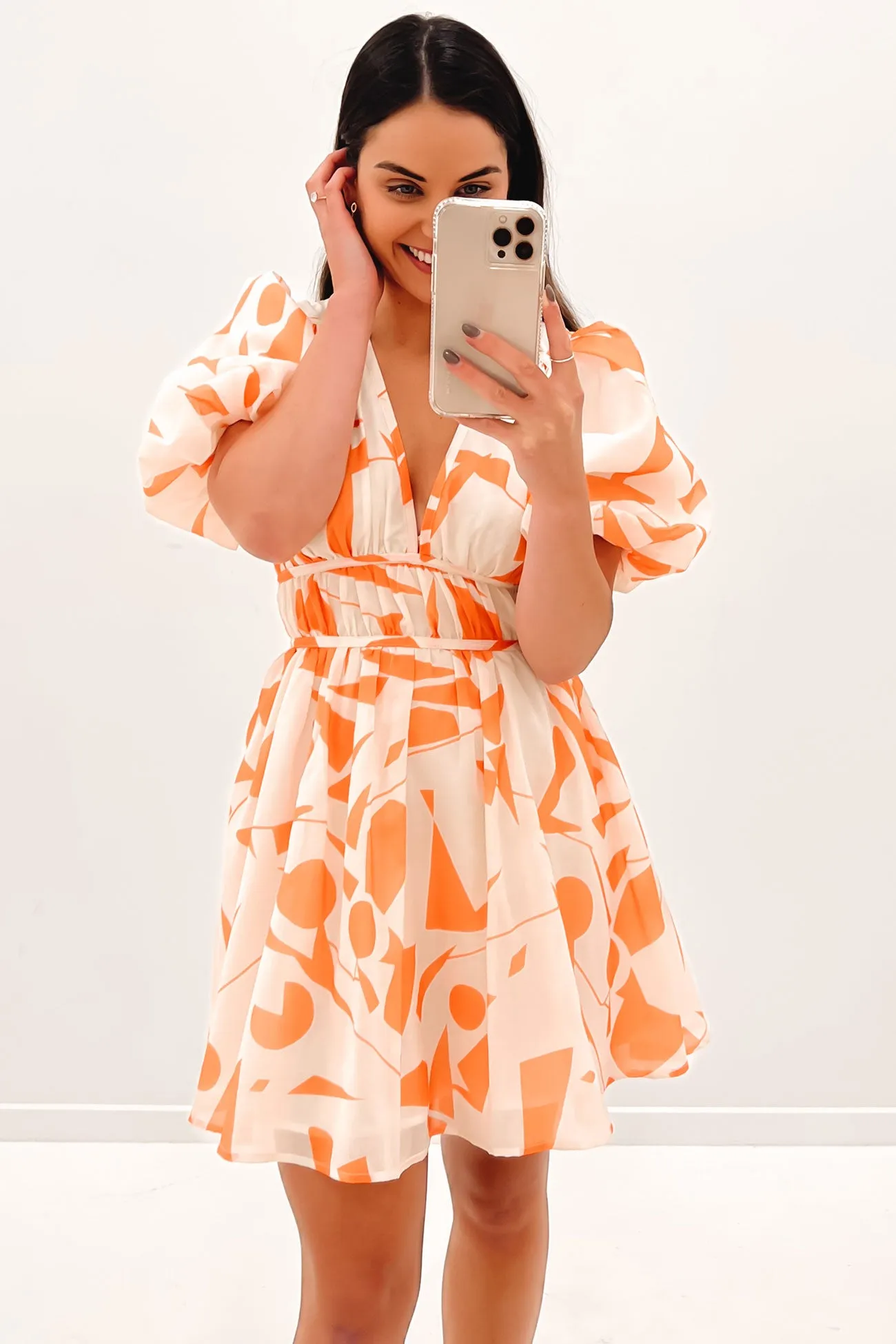 Tali Mini Dress Orange