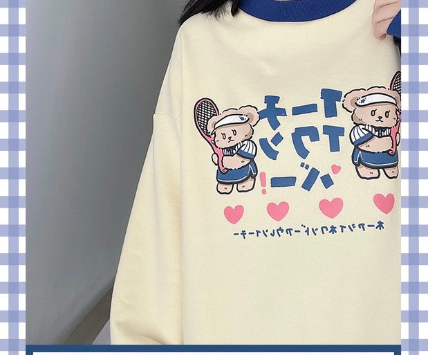 Tennis bear sweatshirt