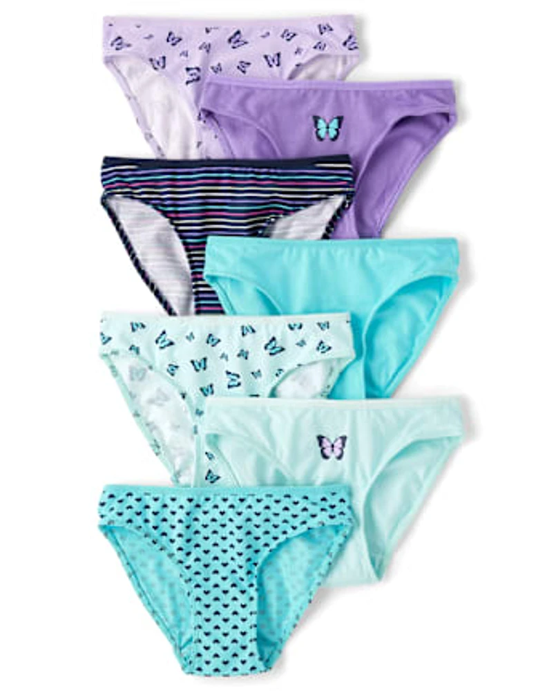 The Children's Place Girls Butterfly Bikini Underwear 7-Pack