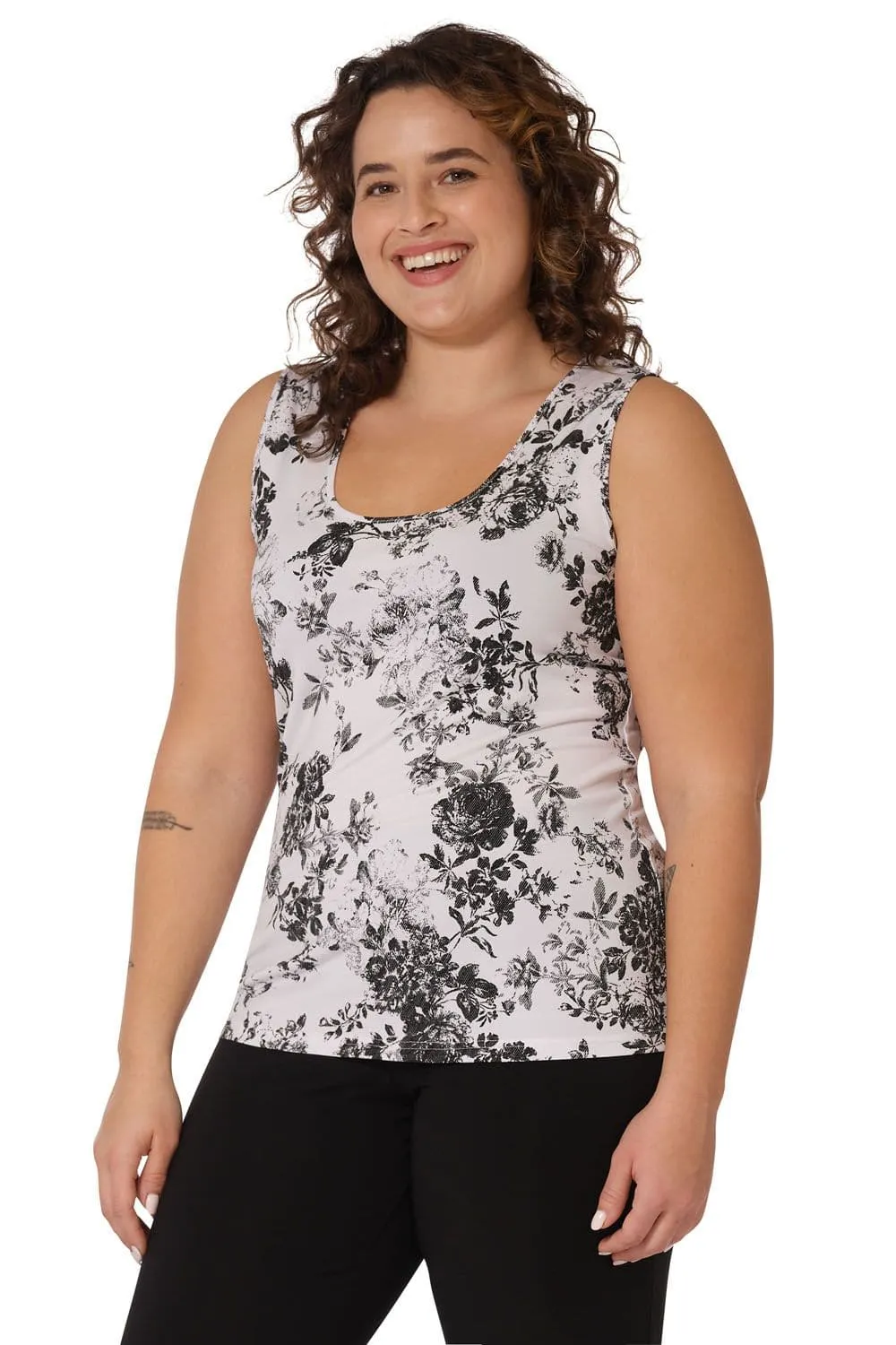 Travel Collection Curvy Business Casual Top for Women