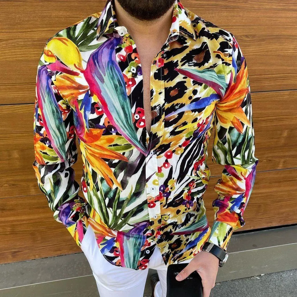 Tropical Casual Shirt For Men