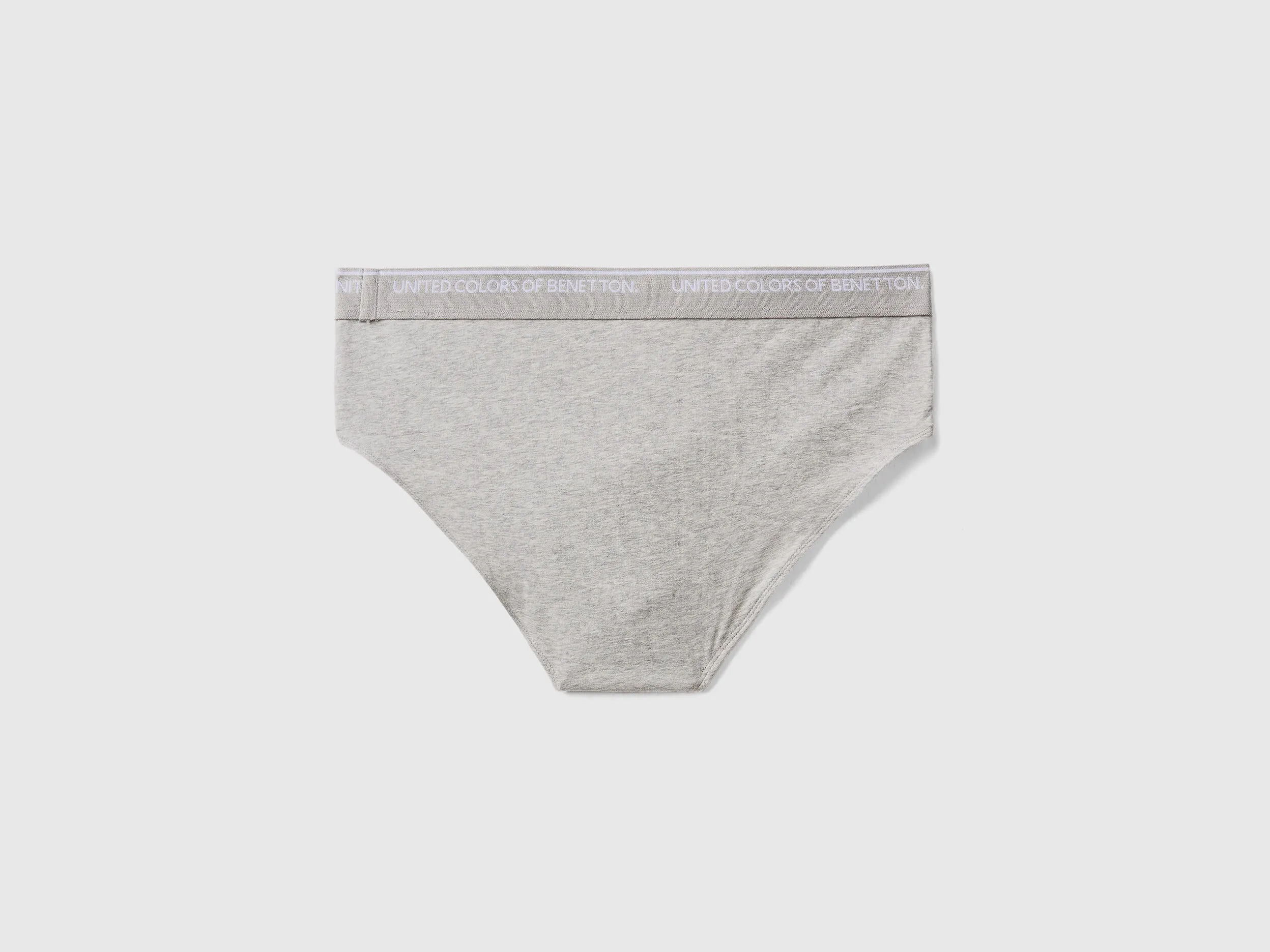 Underwear in stretch organic cotton - Light Gray | Benetton