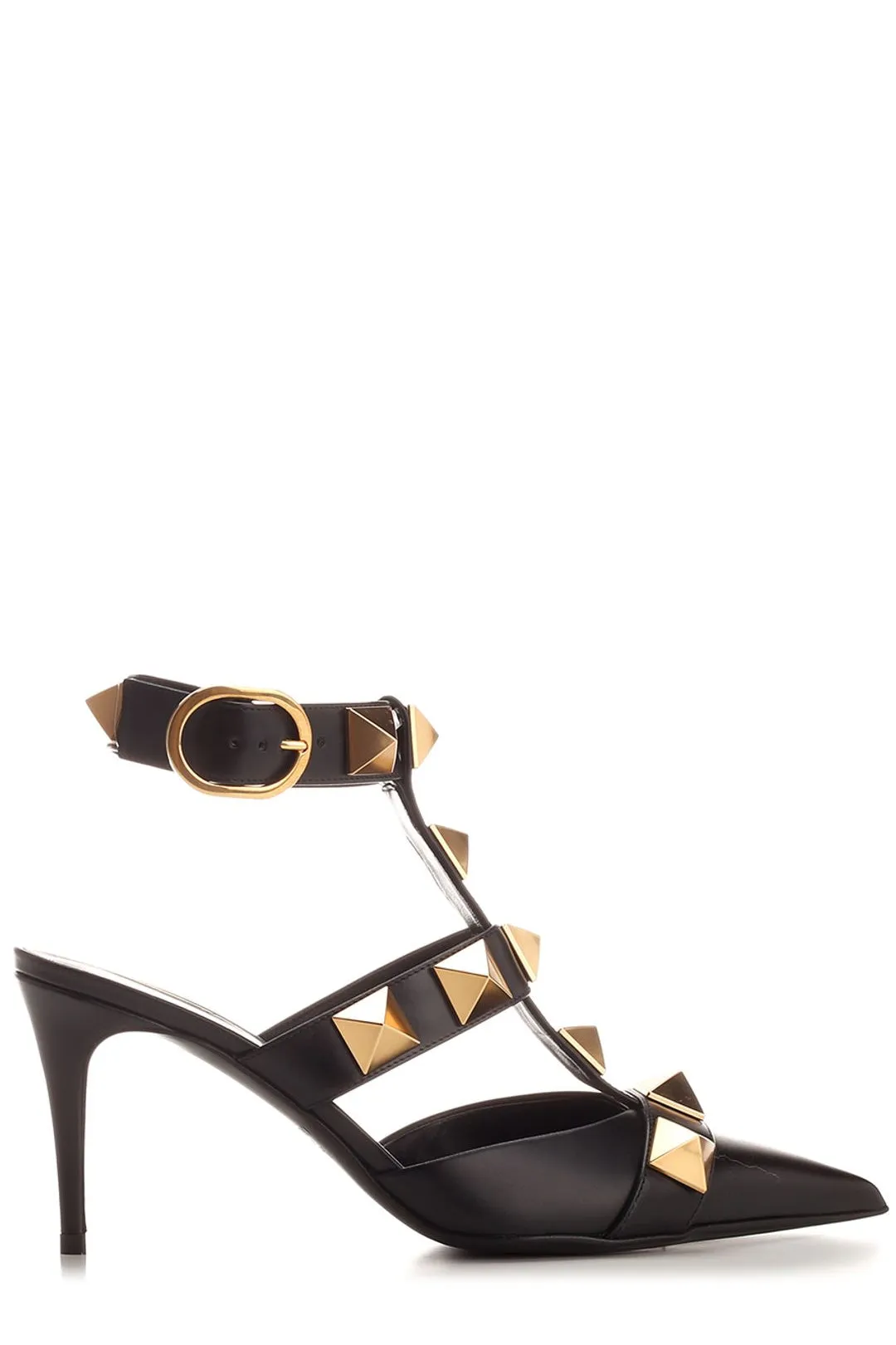 Valentino Garavani Roman Stud Pointed Toe Caged Pumps