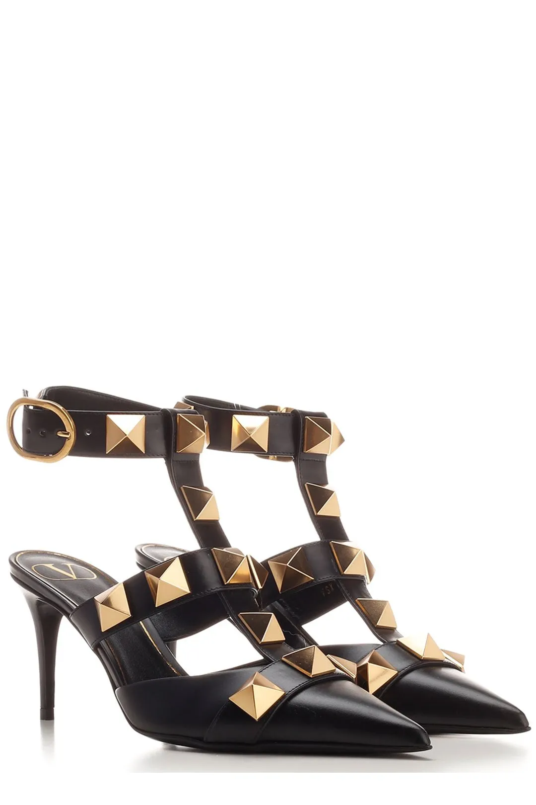 Valentino Garavani Roman Stud Pointed Toe Caged Pumps