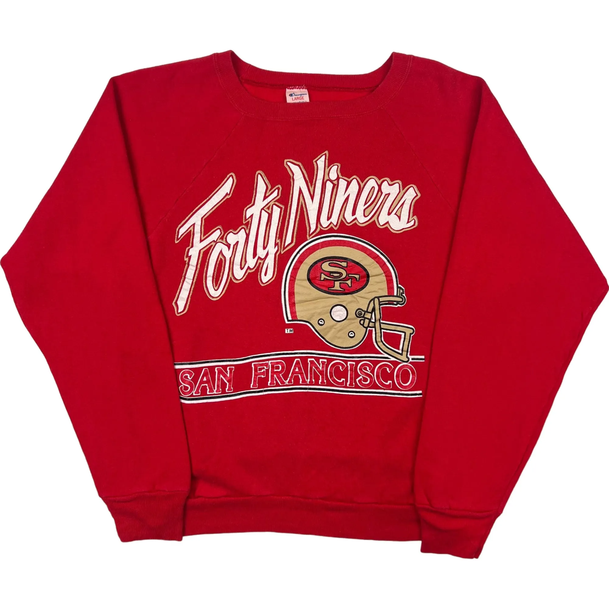 Vintage Champion 90's San Francisco 49ers Sweatshirt Red