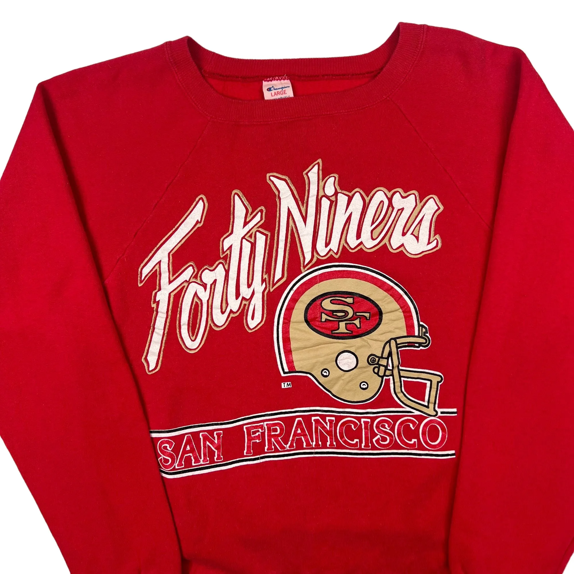 Vintage Champion 90's San Francisco 49ers Sweatshirt Red