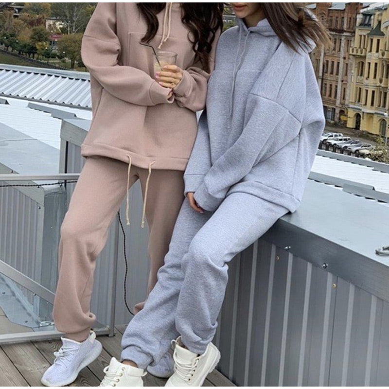 women Sweatpants Trousers Outfits Solid Casual Tracksuit