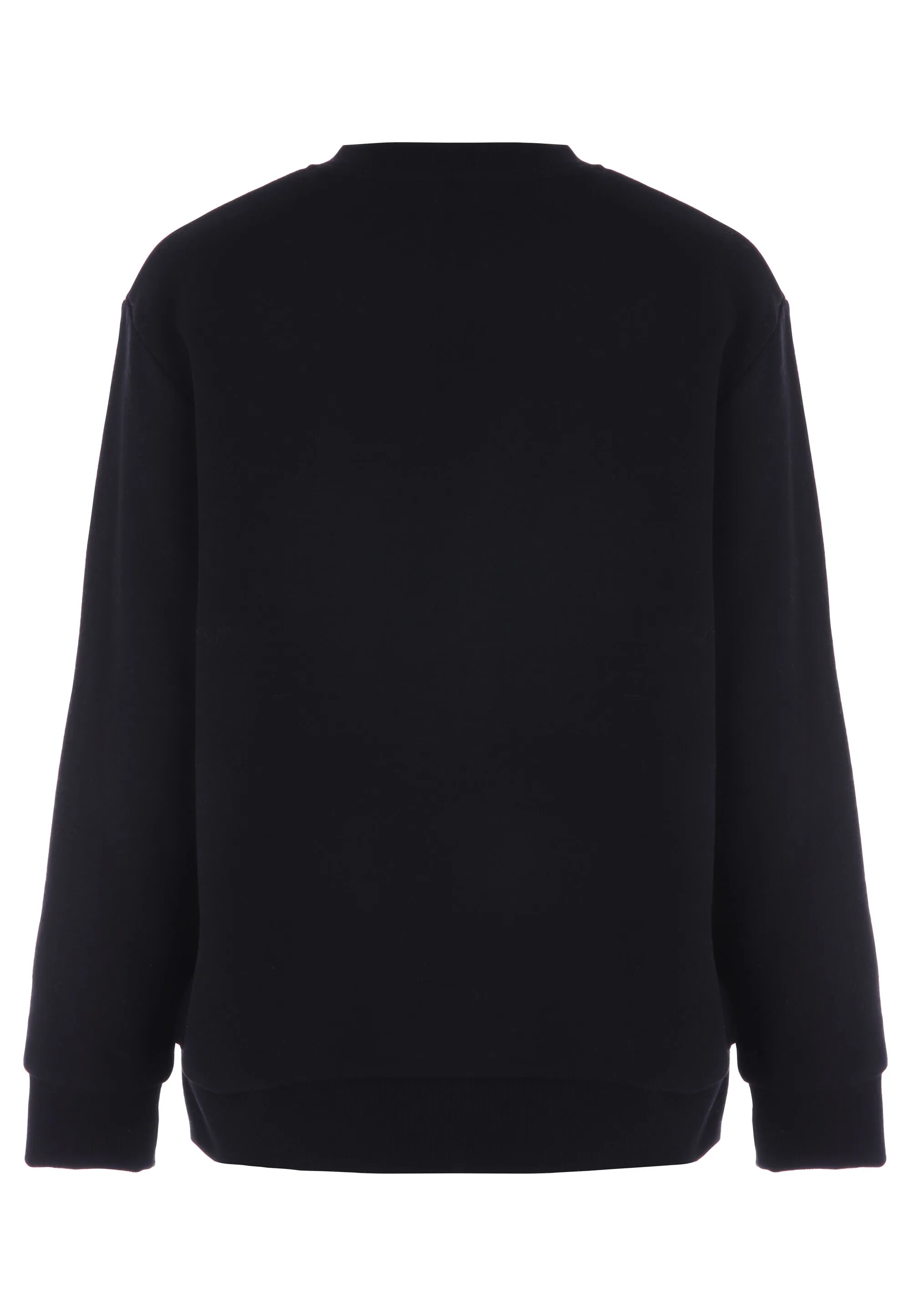 Womens Black Western Trim Sweatshirt