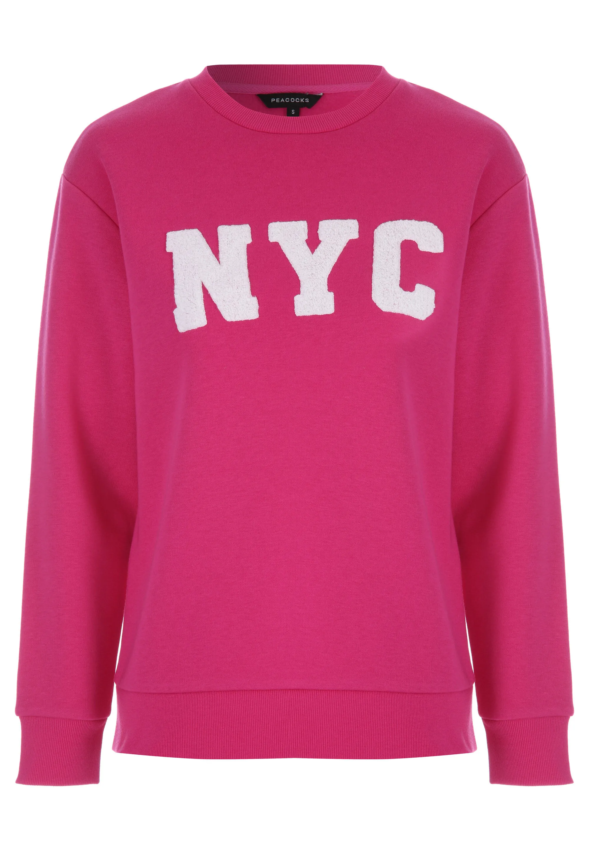 Womens Pink NYC Slogan Sweatshirt