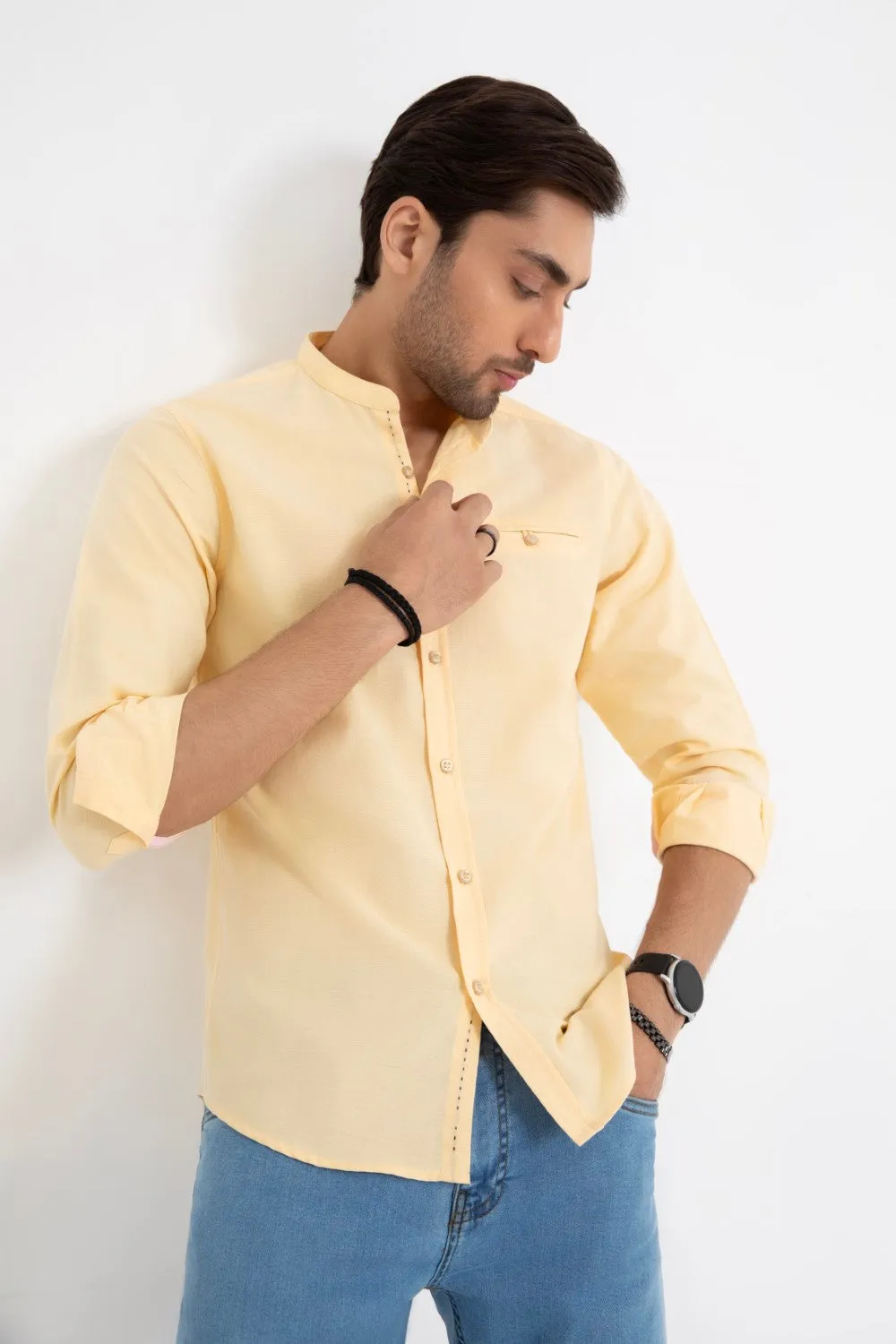 Yellow Casual Shirt