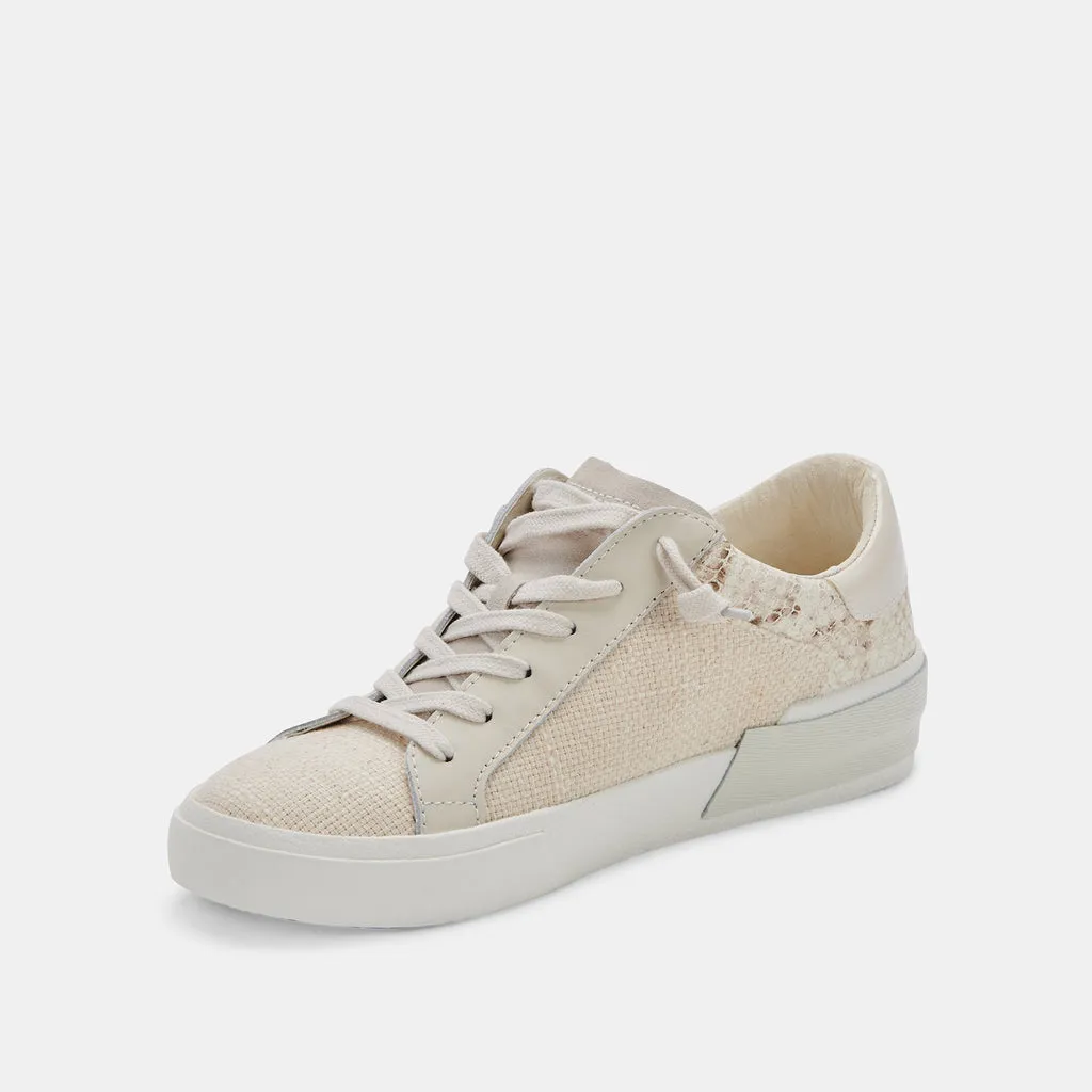 ZINA SNEAKERS NATURAL LINEN– Dolce Vita 6706138611778